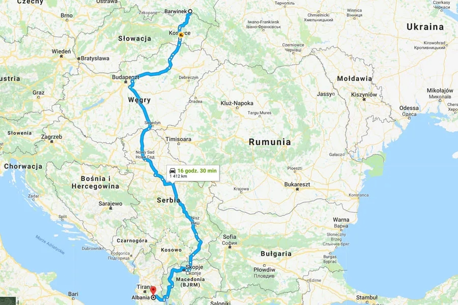 Najlepsza trasa z Polski do Albanii - uniknij problemów w podróży